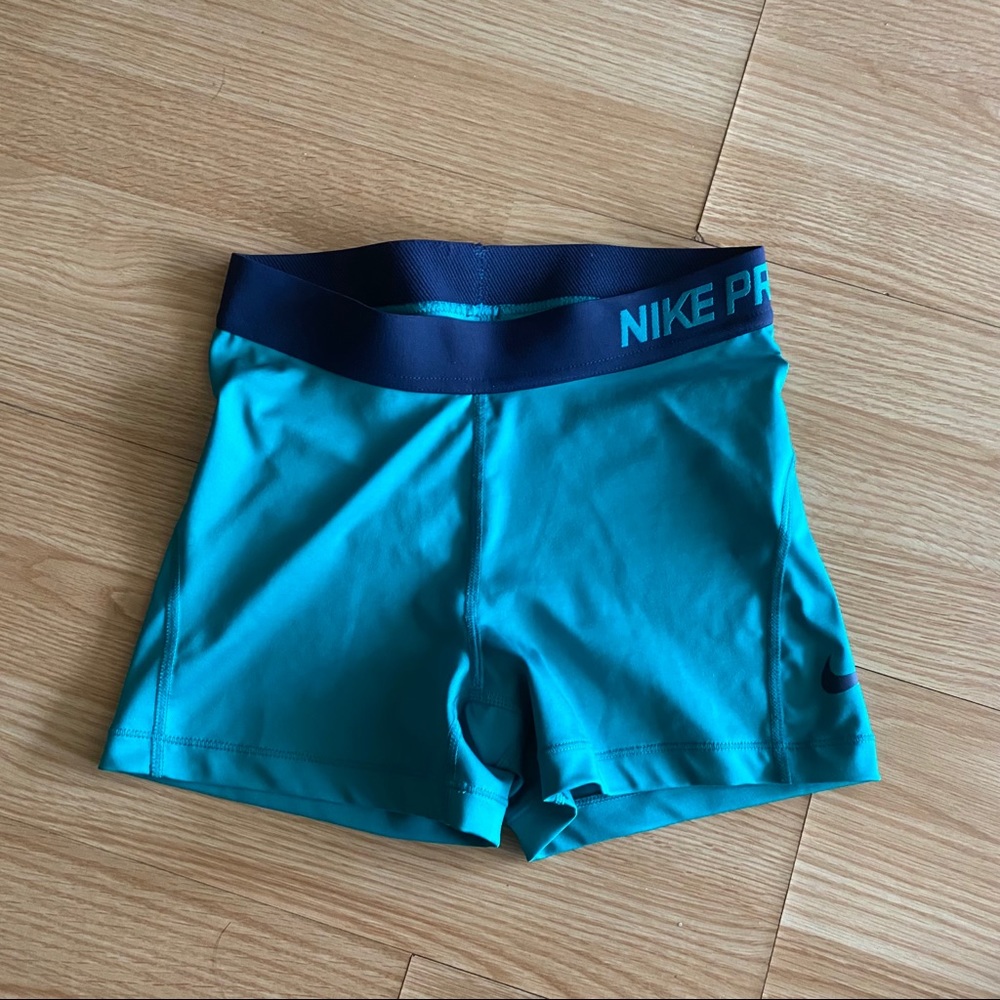 Nike Pro Dri-Fit Blue Compression Athletic Tights Small